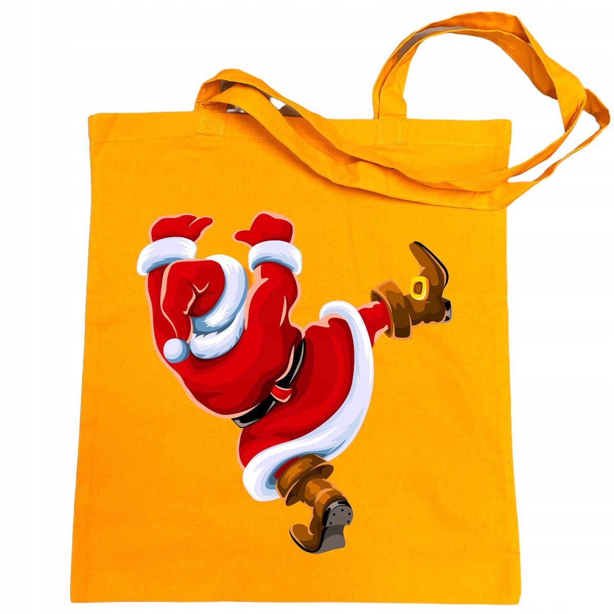 Torba na zakupy nadruk Spadający Mikołaj