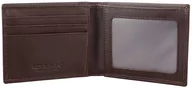 Portfele - Cienki portfel męski skórzany typu SLIM (Brąz) - miniaturka - grafika 1