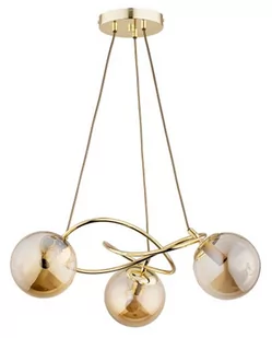 Velta lampa wisząca 3-punktowa złota 62345 - Lampy sufitowe - miniaturka - grafika 1