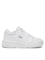 Buty dla chłopców - Lacoste Sneakersy 7-48SUJ0004 Biały - miniaturka - grafika 1