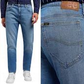 Spodnie męskie - Lee RIDER SLIM Worn in Travis DOPASOWANE ZW����ANE BLUE D��INS W32 L30 - miniaturka - grafika 1
