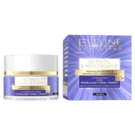 Kremy do twarzy - Eveline Cosmetics Retinol&amp;Niacynamid, Ultrabogaty krem modelujący owal twarzy na noc 60+, 50ml - miniaturka - grafika 1