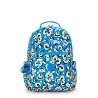 Plecaki - Kipling Seoul plecaki, 35 x 20,5 x 44, leopard kwiatowy (BLAU), niebieski, Einheitsgröße, SEOUL - miniaturka - grafika 1
