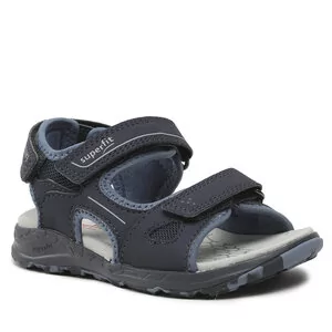 Buty dla chłopców - Sandały Superfit 1-000583-8010 D Blue/Lightgrey - grafika 1