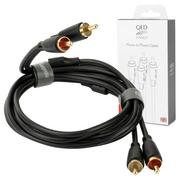 Kable - QED QE8101 Connect Phono to Phono - Kabel interkonekt do gramofonu 2 RCA - 2 RCA - 0,75m 0,75m ✦ SALON ✦ ZAPYTAJ O RABAT ✦ RATY 30x0% - miniaturka - grafika 1