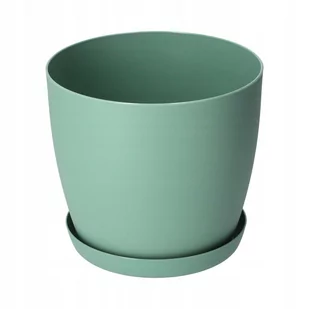 Doniczka Agen z podstawką 30 cm, matowa zielona - Donice Doniczka Agen z podstawką 30 cm, matowa zielona - Donice - miniaturka - grafika 1