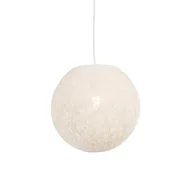 Lampy sufitowe - QAZQA Rustykalna lampa wisząca biała 35cm - Corda - miniaturka - grafika 1