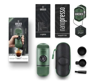 WACACO Wacaco Nanopresso Elements Moss Green + Etui 6884-uniw - Zaparzacze i kawiarki - miniaturka - grafika 2