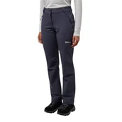 Spodnie sportowe damskie - Damskie spodnie softshellowe Jack Wolfskin ACTIVATE THERMIC PANTS W Graphite - 46S - miniaturka - grafika 1