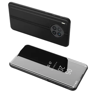 Clear View Case etui Huawei nova 8i pokrowiec z klapką czarne - Etui i futerały do telefonów - miniaturka - grafika 1