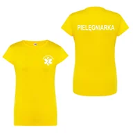 Odzież medyczna - T-shirt - pielegniarka koszulka medyczna damska żółta S - miniaturka - grafika 1