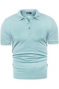 Koszulki męskie - koszulka polo Eutex - błękit - Risardi - miniaturka - grafika 1