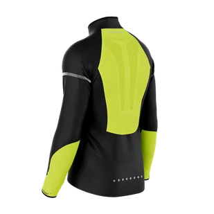 COMPRESSPORT Kurtka biegowa męska HURRICANE WINDPROOF JACKET FLASH black/fluo - Kurtki męskie - miniaturka - grafika 8