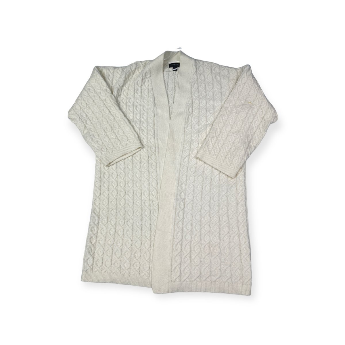 Narzutka damska sweter ecru Ann Taylor M