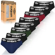 Majtki męskie - Umbro Slipy Majtki Męskie Bawełniane Zestaw 8 sztuk BM208 Rozmiar XL - miniaturka - grafika 1