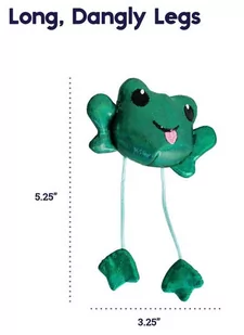 Petstages Toss 'N Dangle Frog Catnip Cat Toy - Dyndająca żaba + DREAMIES 60g GRATIS - Drapaki dla kotów - miniaturka - grafika 2