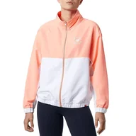 Kurtki i kamizelki sportowe damskie - Kurtka New Balance WJ21800PPI - pomarańczowo-biała - miniaturka - grafika 1
