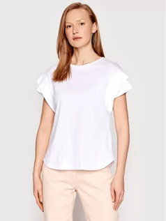Koszulki i topy damskie - Benetton United Colors Of T-Shirt 3I1XD1007 Biały Regular Fit - grafika 1