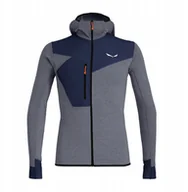 Bluzy męskie - Bluza puez 2 dry ls hood full zip tee-navy blazer-0910-50 l SALEWA - miniaturka - grafika 1