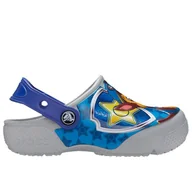Klapki i japonki damskie - Klapki Crocs Toddler Fun Lab Paw Patrol Patch Clog 207487-007 - szare - miniaturka - grafika 1