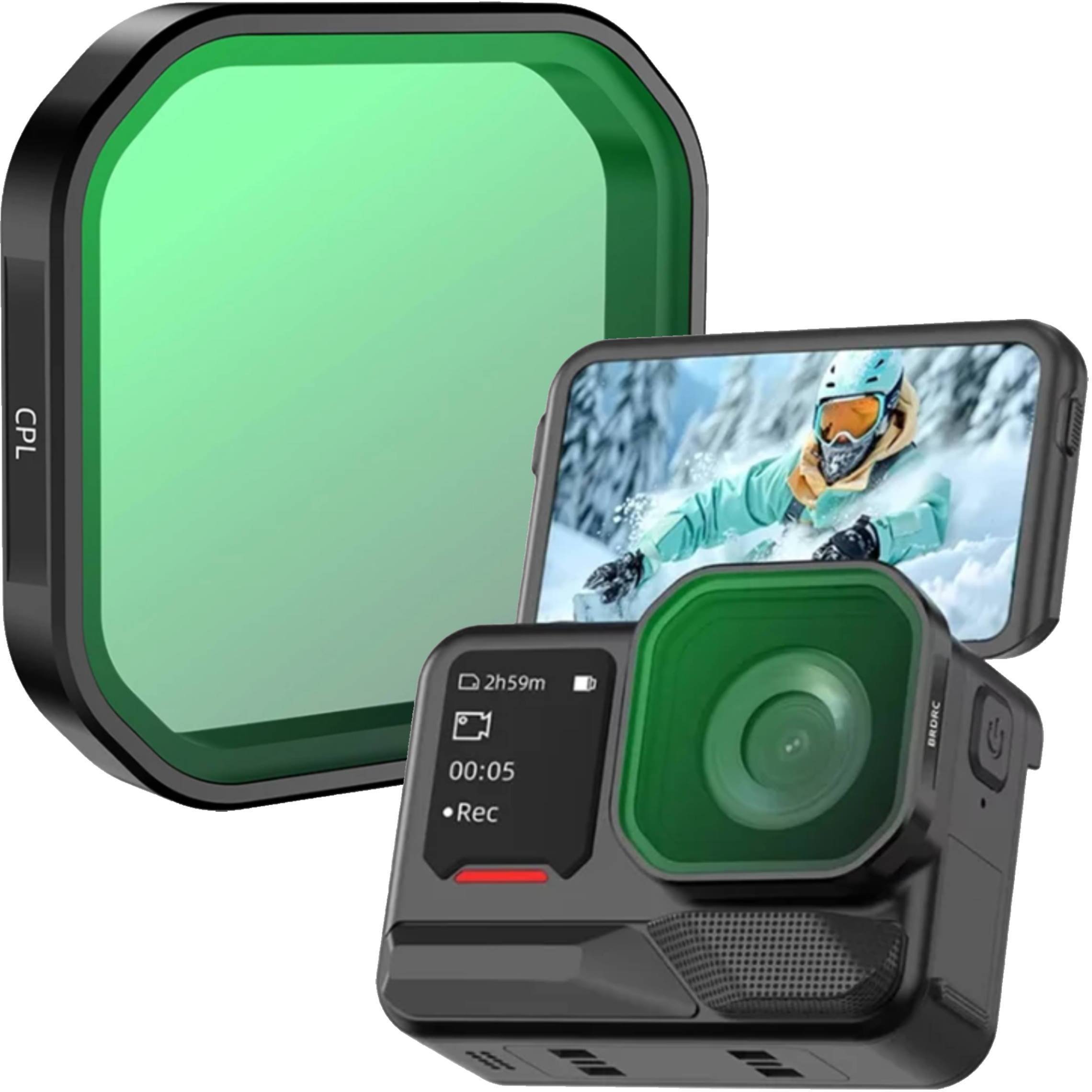 Filtr BRDRC FILTR POLARYZACYJNY CPL OCHRONNY DO KAMERY SPORTOWEJ INSTA360 ACE PRO 2 + ETUI