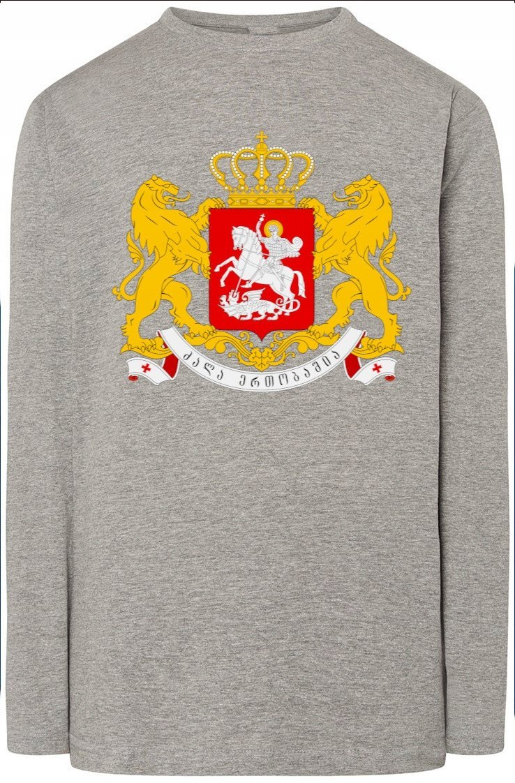 Gruzja Georgia Bluza Longsleeve Męska r.XS