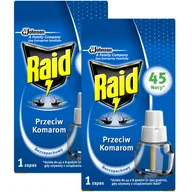 Zwalczanie i odstraszanie szkodników - SC Johnson wkład do elektrofumigatora owadobójczego Raid, 2x27 ml - miniaturka - grafika 1