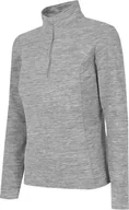 Bluzy damskie - 4f Bluza damska polarowa 4F chłodny jasny szary melanż H4Z22 BIDP010 27M M - miniaturka - grafika 1