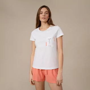 Koszulki i topy damskie - Damska koszulka z nadrukiem OUTHORN TSD614 - Outhorn - grafika 1