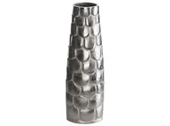 Wazony i flakony - Wazon Na Kwiaty Metalowy Srebrny Sukhothai - miniaturka - grafika 1