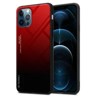Etui i futerały do telefonów - Pokrowiec Do Apple iPhone 13 PRO MAX Etui w CZERWONO - CZARNY TPU Obudowa Case Cover Plecki Ochronny Cadorabo - miniaturka - grafika 1