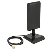 Anteny Wi Fi - Delock antena LTE-Antenne SMA 4,0dBi, GSM/UMTS Standfu Gelenk sw - 88992 - miniaturka - grafika 1