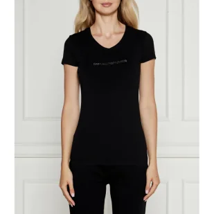 Emporio Armani T-shirt | Slim Fit - Koszulki i topy damskie - miniaturka - grafika 1