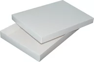 Opakowania i torebki na prezenty - Pudełko ozdobne, białe błyszczące, 35x24x4 cm - miniaturka - grafika 1
