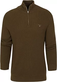 Swetry męskie - GANT sweter męski, Army Green, XXL - grafika 1