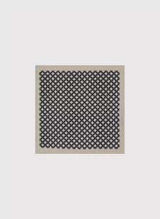 Beżowo-czarna poszetka - Dodatki do ubrań - miniaturka - grafika 1