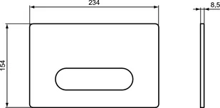 Ideal Standard ProSys Oleas Przycisk WC biały R0126AC - Przyciski spłukujące - miniaturka - grafika 1