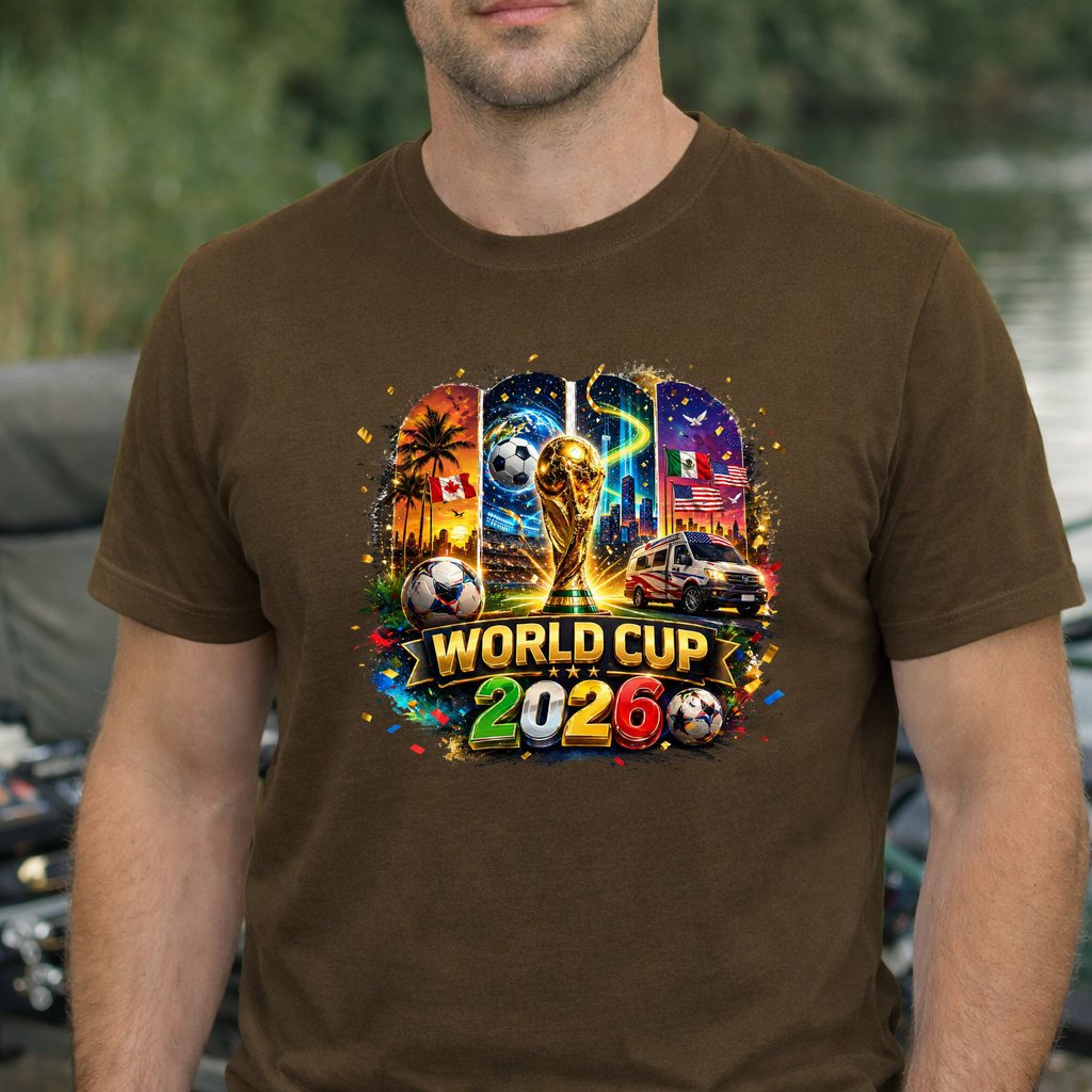 Koszulka WORLD CUP 2026 kolor brązowy rozmiar XXL