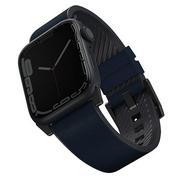 Akcesoria do zegarków - Uniq Pasek Skórzany Straden do Apple Watch niebieski - darmowy odbiór w 22 miastach i bezpłatny zwrot Paczkomatem aż do 15 dni - miniaturka - grafika 1
