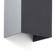 Lampy ogrodowe - Brilliant Kinkiet zewnętrzny LED Hilly, wysokość 13,6 cm, ciemnoszary, metalowy - miniaturka - grafika 1