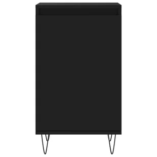 Szafki, 2 szt., czarne, 40x35x70 cm, materiał drewnopochodny Lumarko! - Szafki do salonu - miniaturka - grafika 7