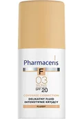 Problemy skórne - Pharmaceris F delikatny fluid intensywnie kryjący SPF20 03 Bronze 30ml - miniaturka - grafika 1