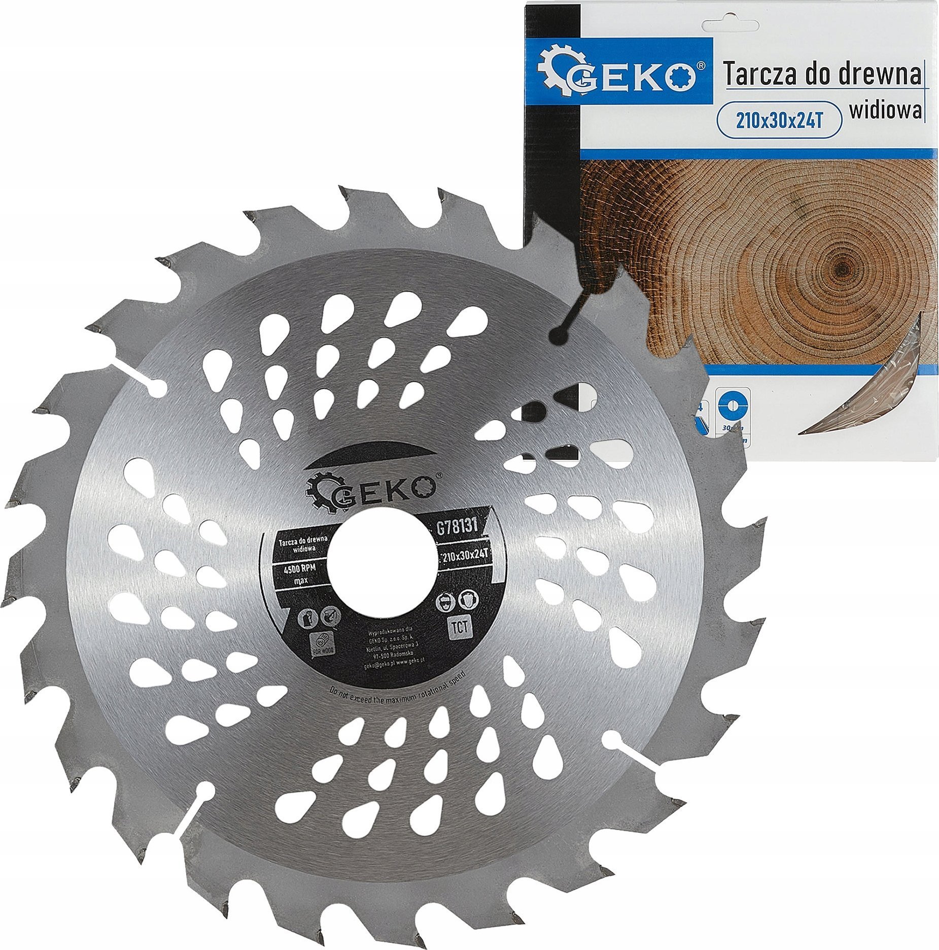 Geko Tarcza do drewna 210x30x24T 50