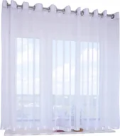 Firany - FIRANA GOTOWA DŁUGA PRZELOTKI 500x230 cm woalowa gładka - miniaturka - grafika 1