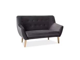 Signal SOFA NORDIC 2 VELVET KOLOR SZARY TAPICERKA BLUVEL 14 / BUK - Sofy i kanapy - miniaturka - grafika 1