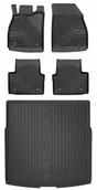 Dywaniki samochodowe - Zestaw dywaniki i mata do Opel Insignia A 2008-2017 - Kombi bez regulowanej wysokości podłogi bagażnika - miniaturka - grafika 1