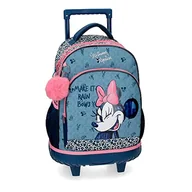 Plecaki - Disney Minnie Make it Rain Bows, kompaktowy plecak, 2 koła, niebieski, 32 x 43 x 21 cm, poliester, 28,9 l - miniaturka - grafika 1