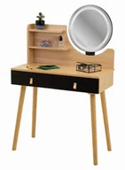 Toaletki - Toaletka nowoczesna z szufladami i lustrem N7-G95 - miniaturka - grafika 1