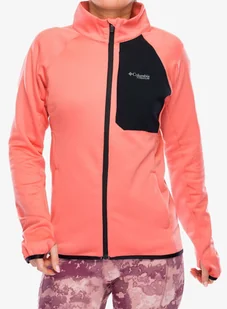 Bluza rozpinana damska Columbia Triple Canyon Grid Fleece Full Zip - alpenglow - Bluzy sportowe damskie - miniaturka - grafika 1