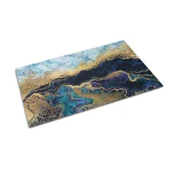 Wycieraczki - Wycieraczka zewnętrzna pod drzwi wejściowe 150x100 cm- Tulup - Niebieski marmur - miniaturka - grafika 1